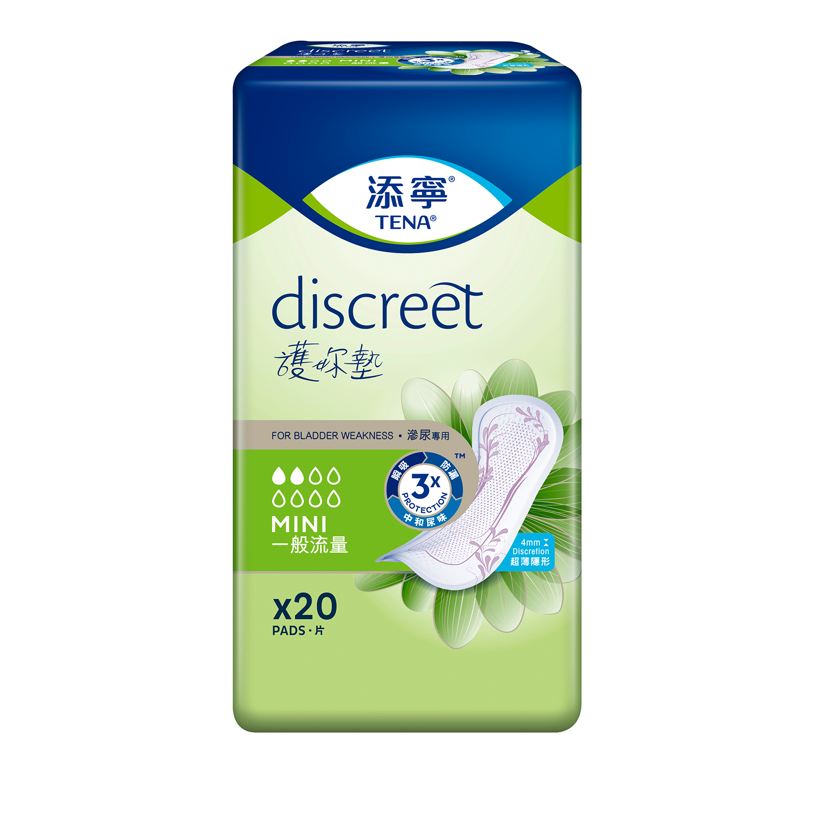 Tena Lady Mini 10 Bags x 20's