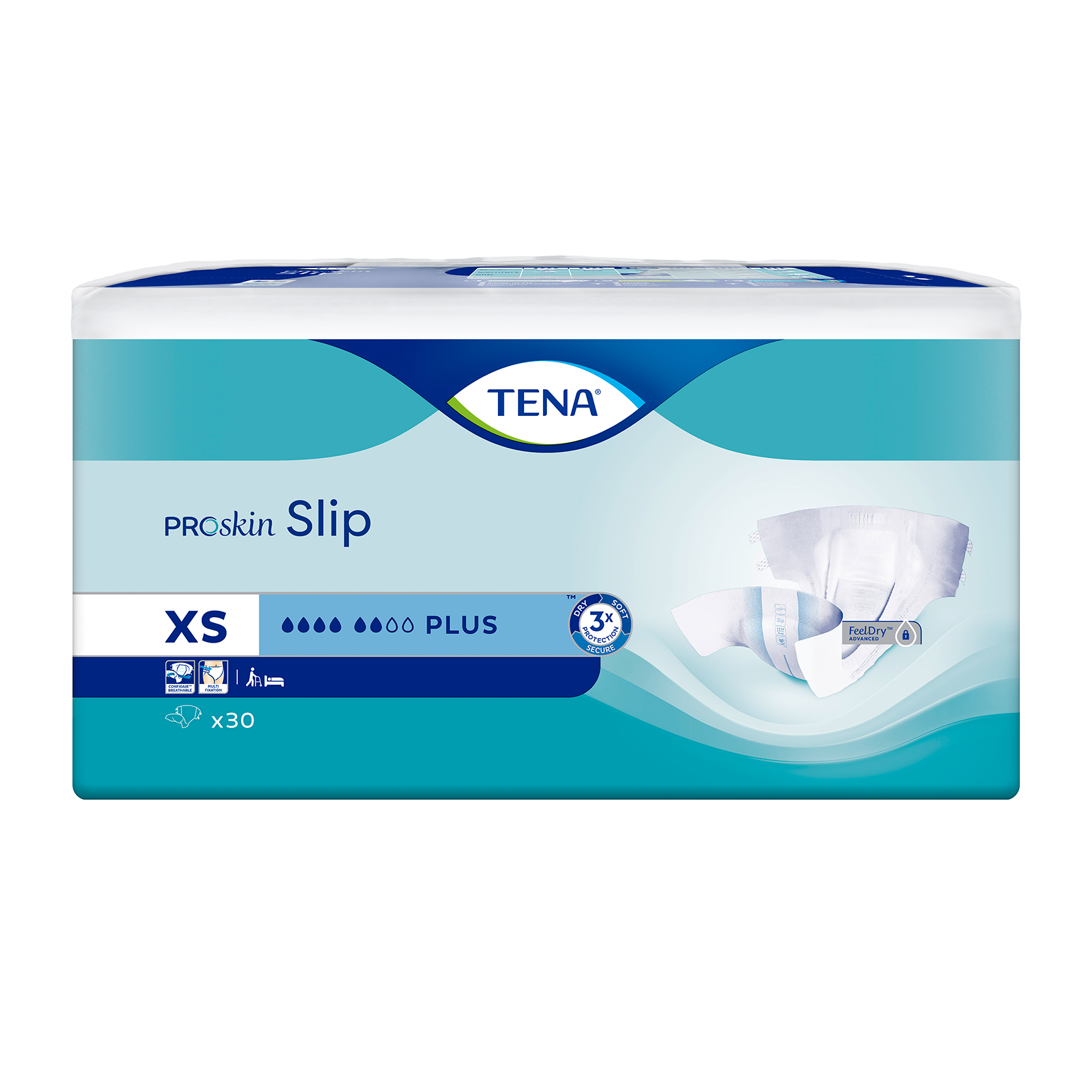 Tena Slip Plus Adult Diaper (XS) 3 Bags x 30's