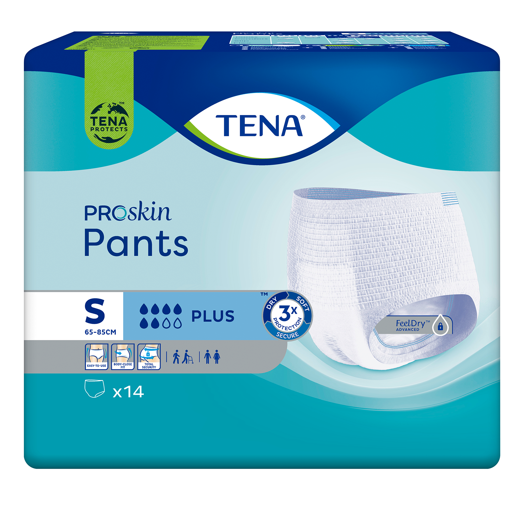 Tena Pants Plus (S) 4 Bags x 14's
