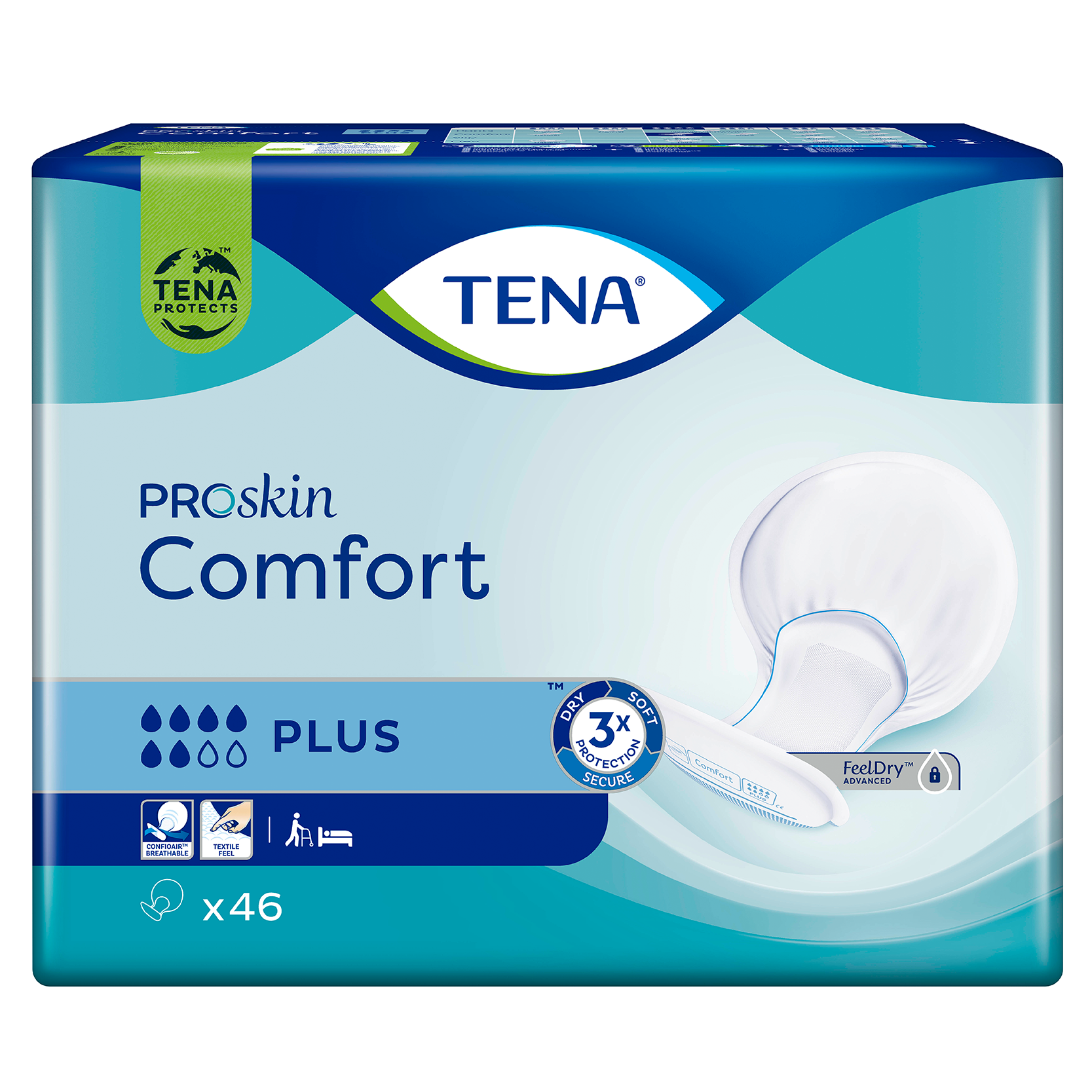 Tena Comfort Plus 2 Bags x 46's