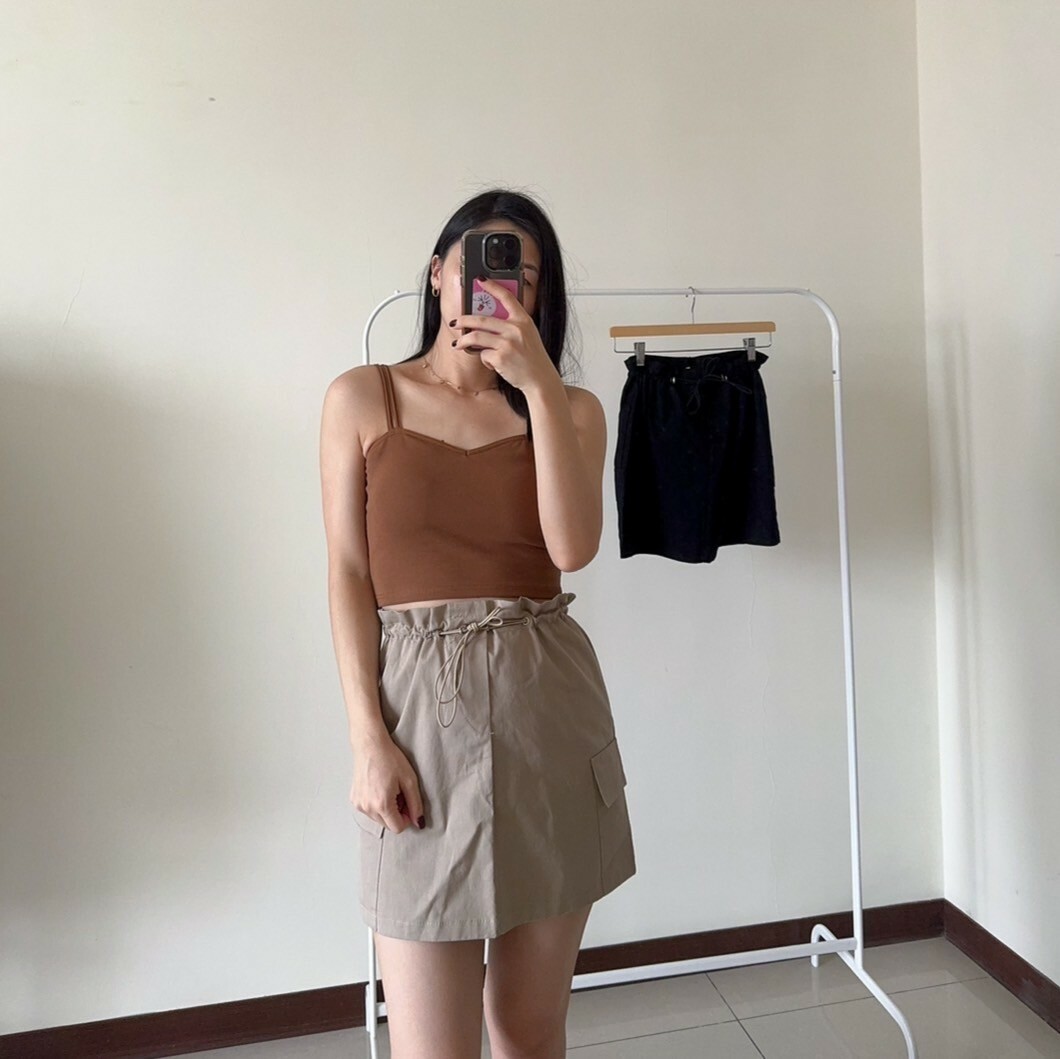 雙線肩帶愛心領棉質（bratop）（肩帶可調）（現貨）