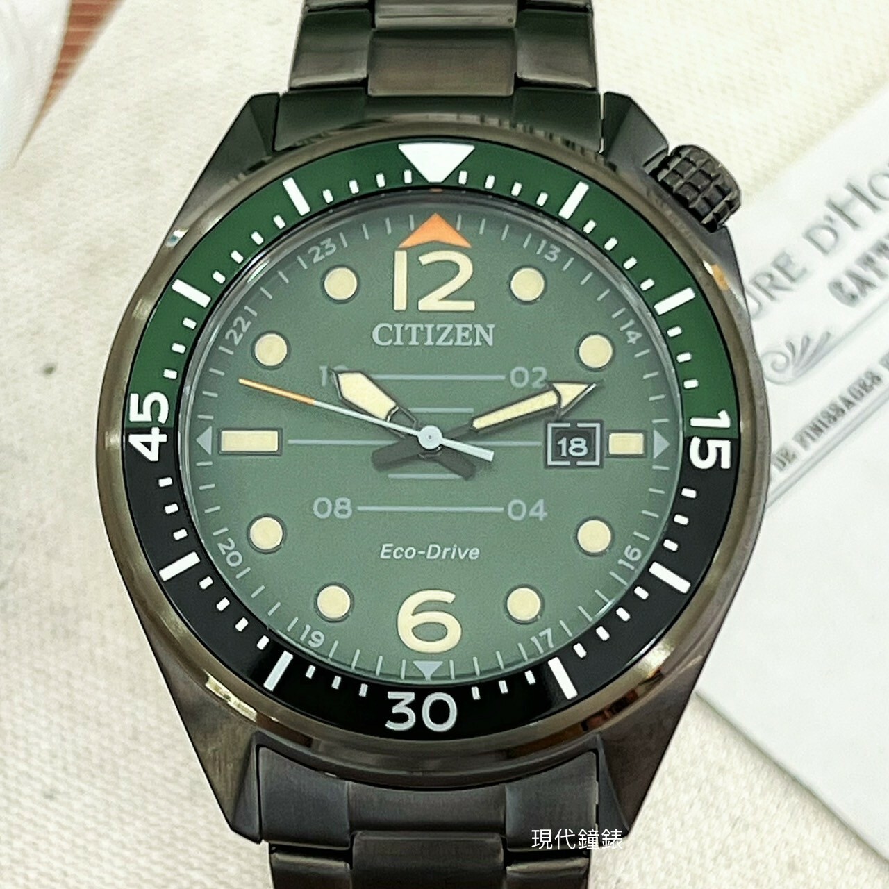 【CITIZEN星辰】GENTS 光動能夜光時標不鏽鋼潮男腕錶 AW1717-81X 44mm 現代鐘錶