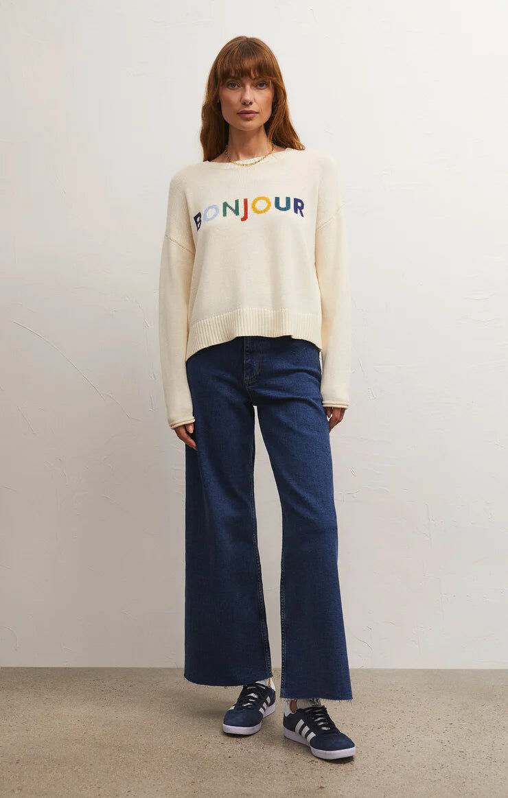 Sienna Bonjour Sweater 字母針織上衣