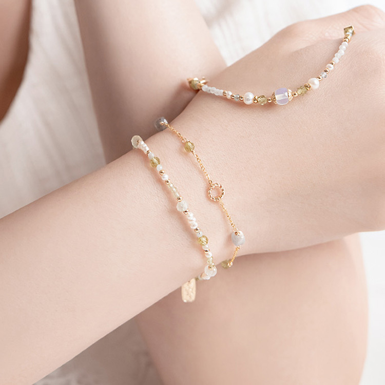 八月誕生石 • 龍舌蘭 • 付出一切的愛 – 拉長橄欖石 – 手鍊