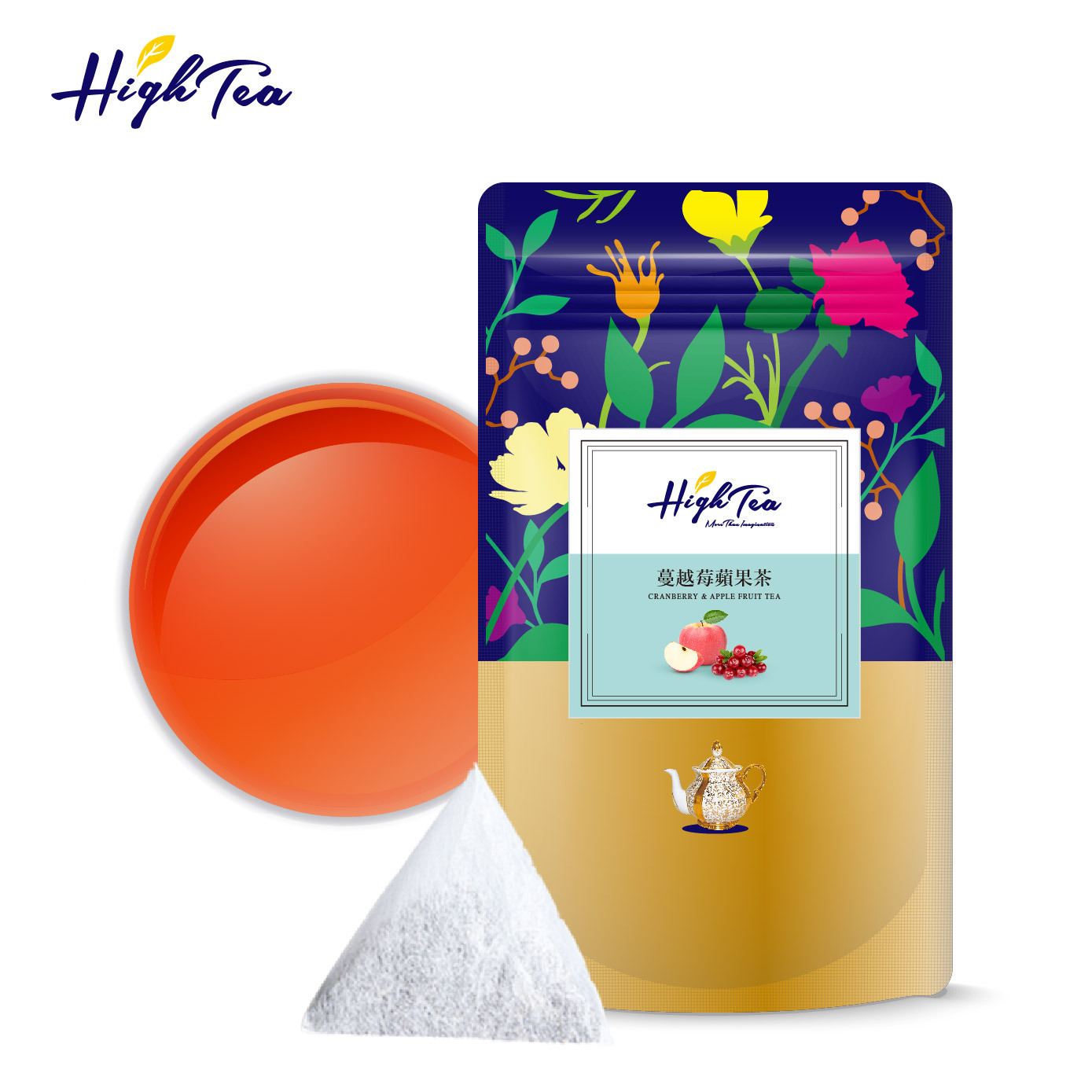 水果草本茶-蔓越莓蘋果茶 2g x 20入/袋【無咖啡因】