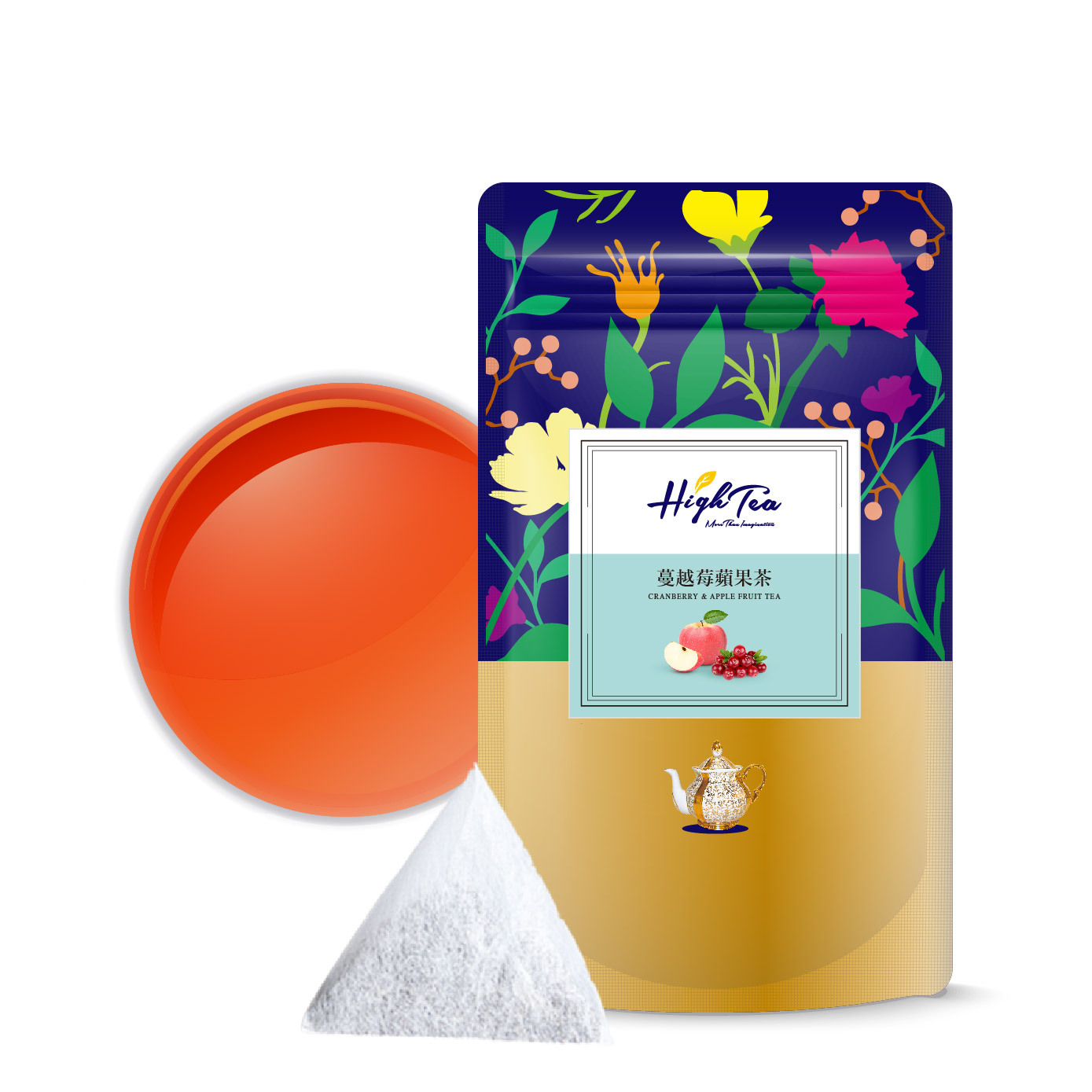 水果草本茶-蔓越莓蘋果茶 2g x 20入/袋【無咖啡因】