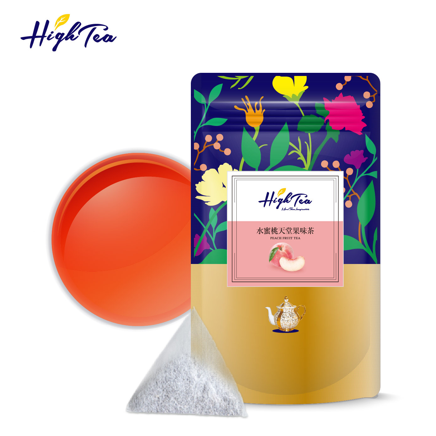 水果草本茶-水蜜桃天堂果味茶 2g x 20入/袋【無咖啡因】