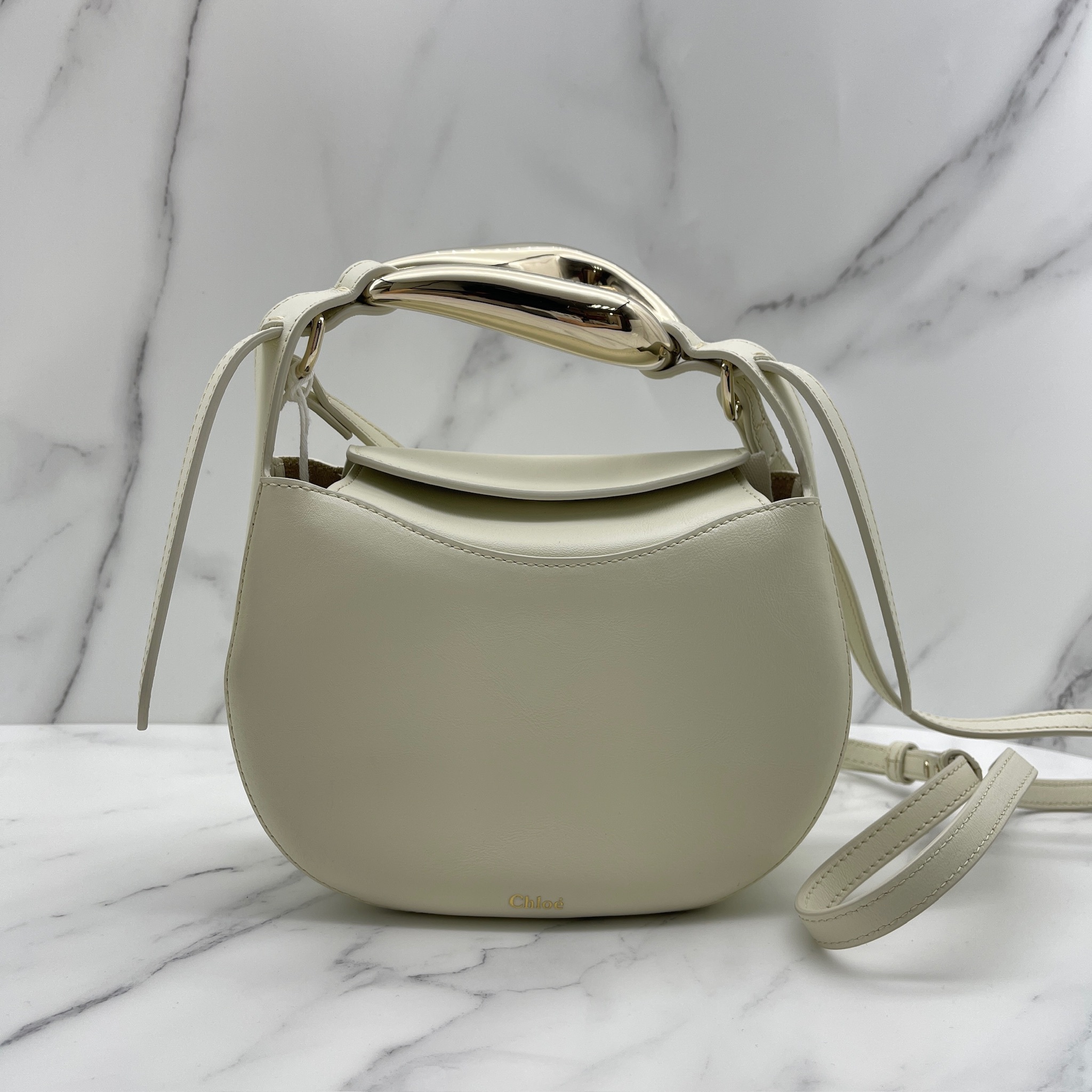 Chloe kiss small bag (natural white)