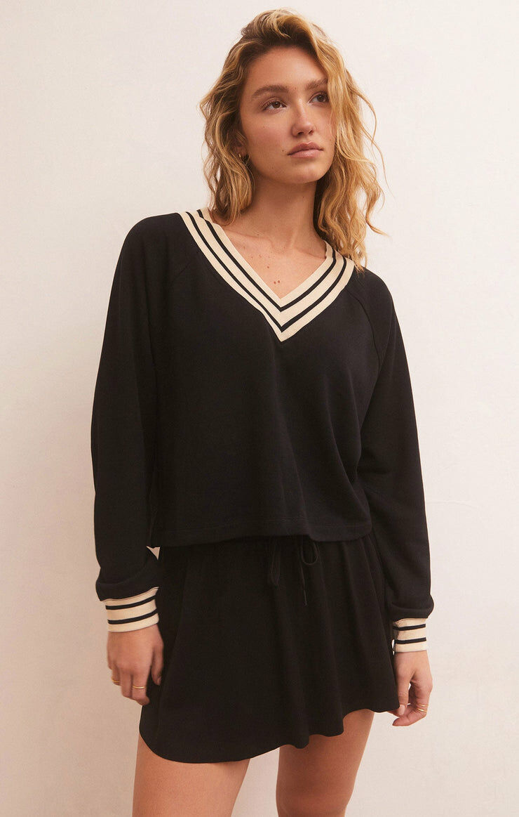 Off The Court Modal Sweatshirt 莫代爾V領洋裝