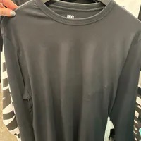 [S] DKNY BIG LOGO IN SLEEVE SWEATSHIRT,BLACK, M2410133-BLK (SD945)