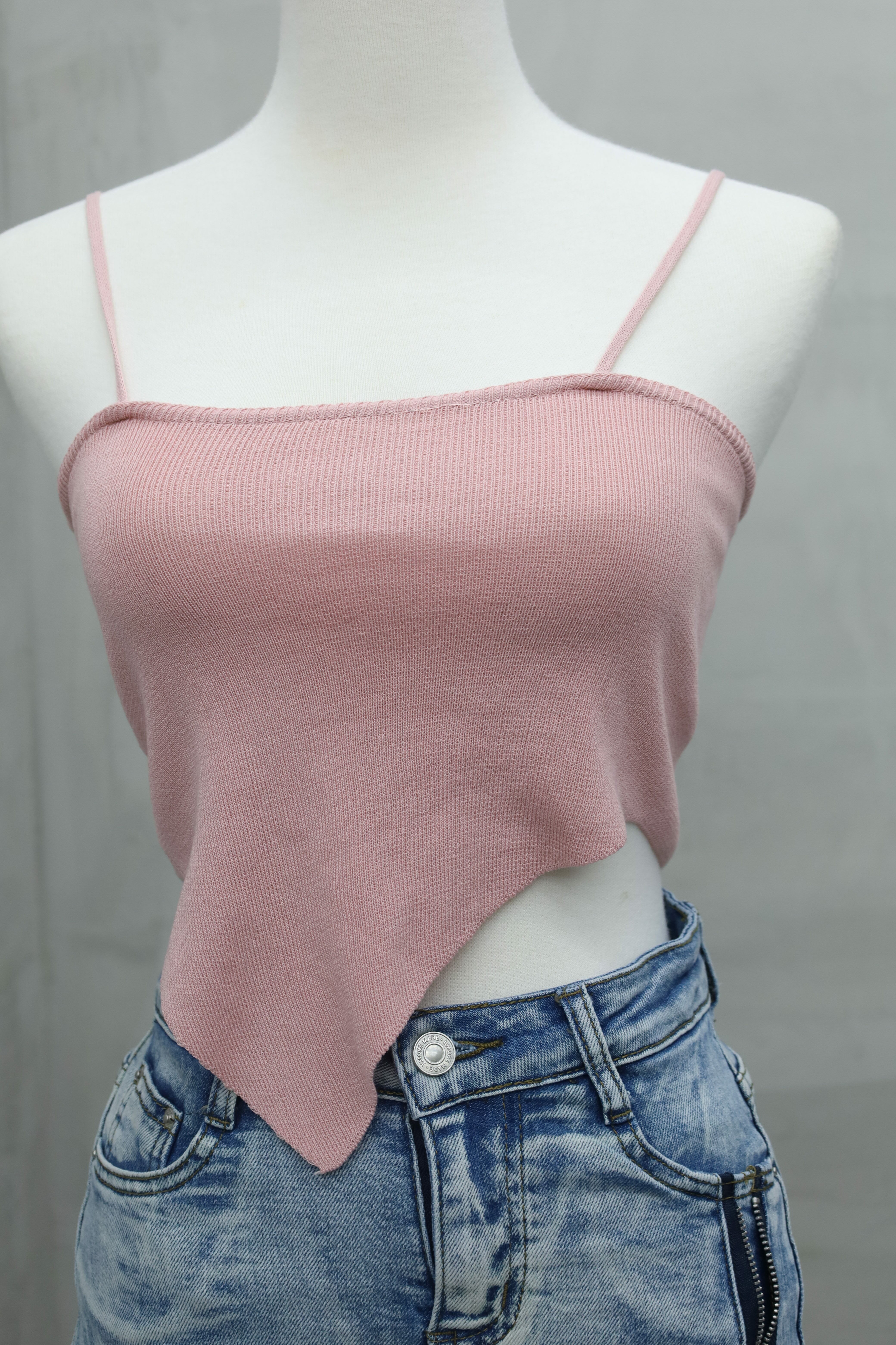 針織不規則小背心