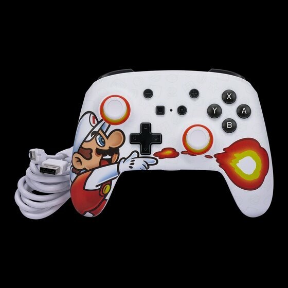 PowerA Enhanced Wired Controller for Nintendo Switch - Fireball Mario