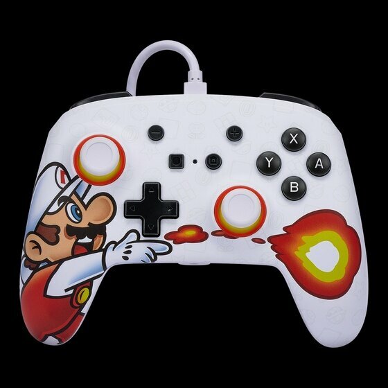 PowerA Enhanced Wired Controller for Nintendo Switch - Fireball Mario