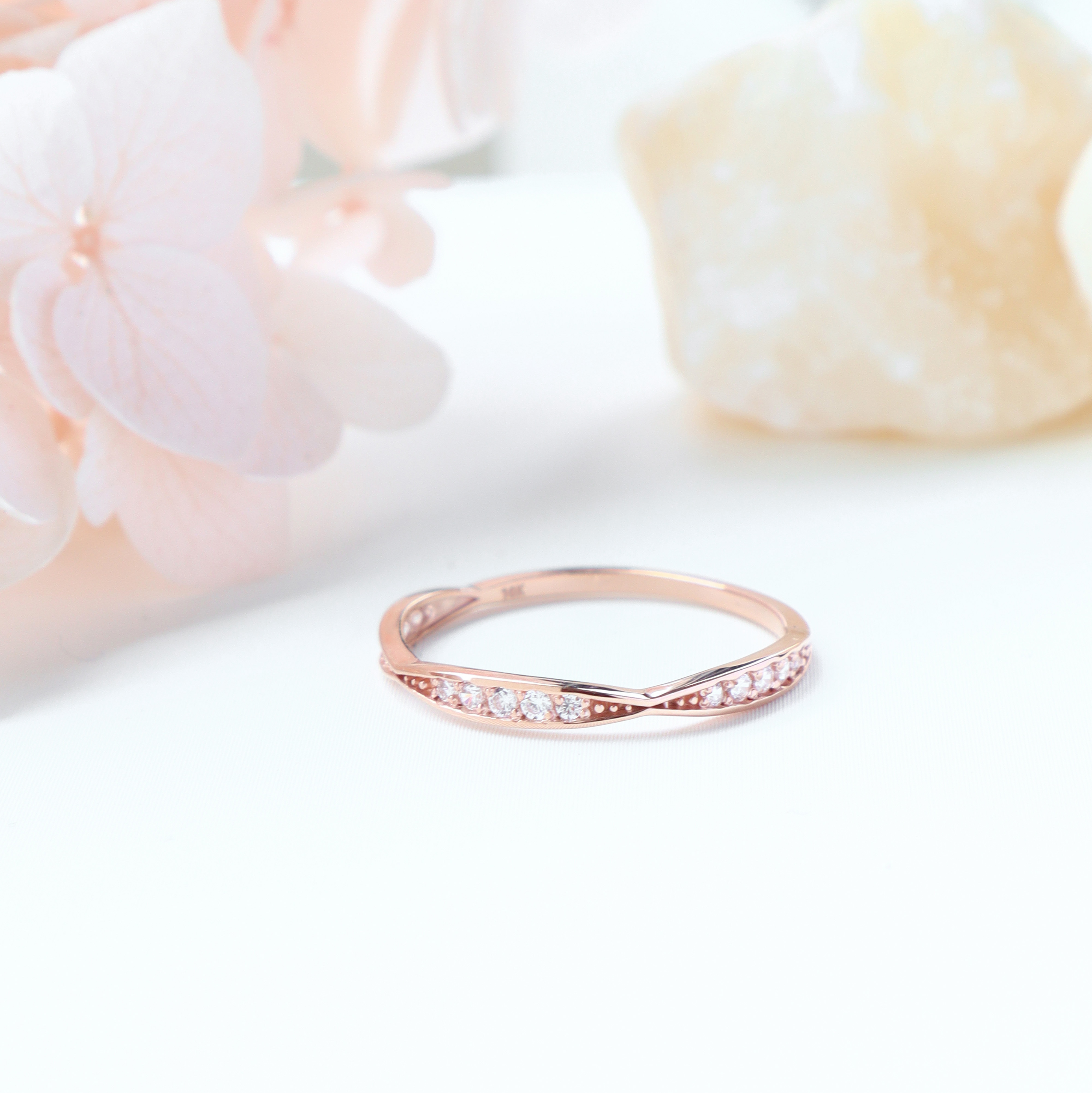 10K/交織絮語戒指