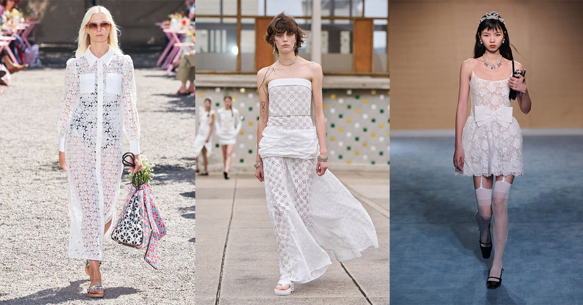 浪漫復古風潮回歸,  今年夏季必備的潮流元素-蕾絲、蝴蝶結