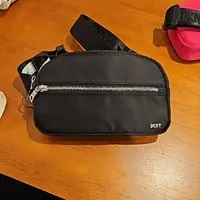 [S] DKNY R34ILA94 BODHI BELT BAG,BLACK/SILVER, 755404164673 (SD948)