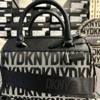 [S] DKNY R41D2D03 ZOIE SMALL SATCHEL,BK LOGO BK, 755403868572 (SD949)