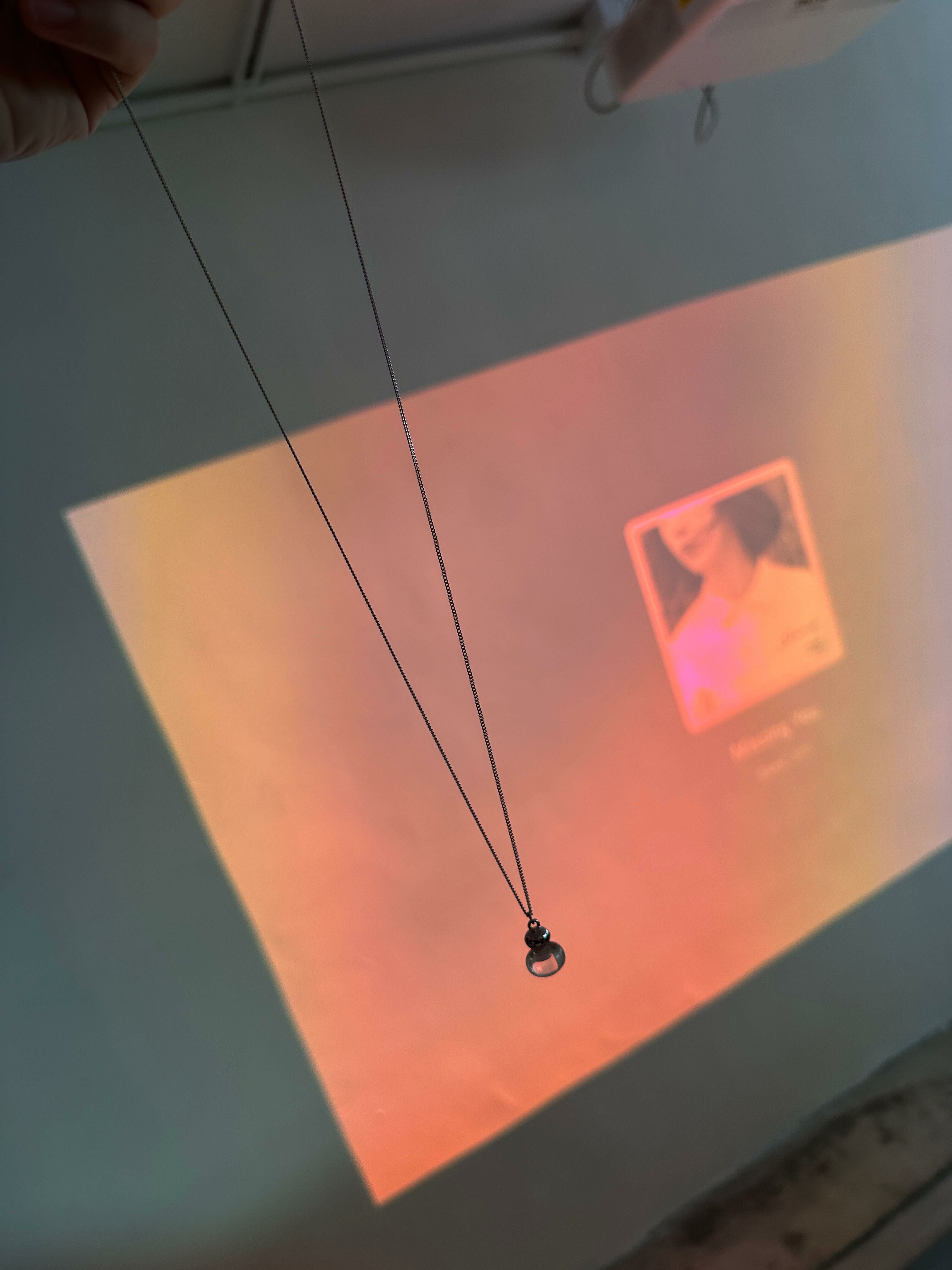 Special bead long necklace