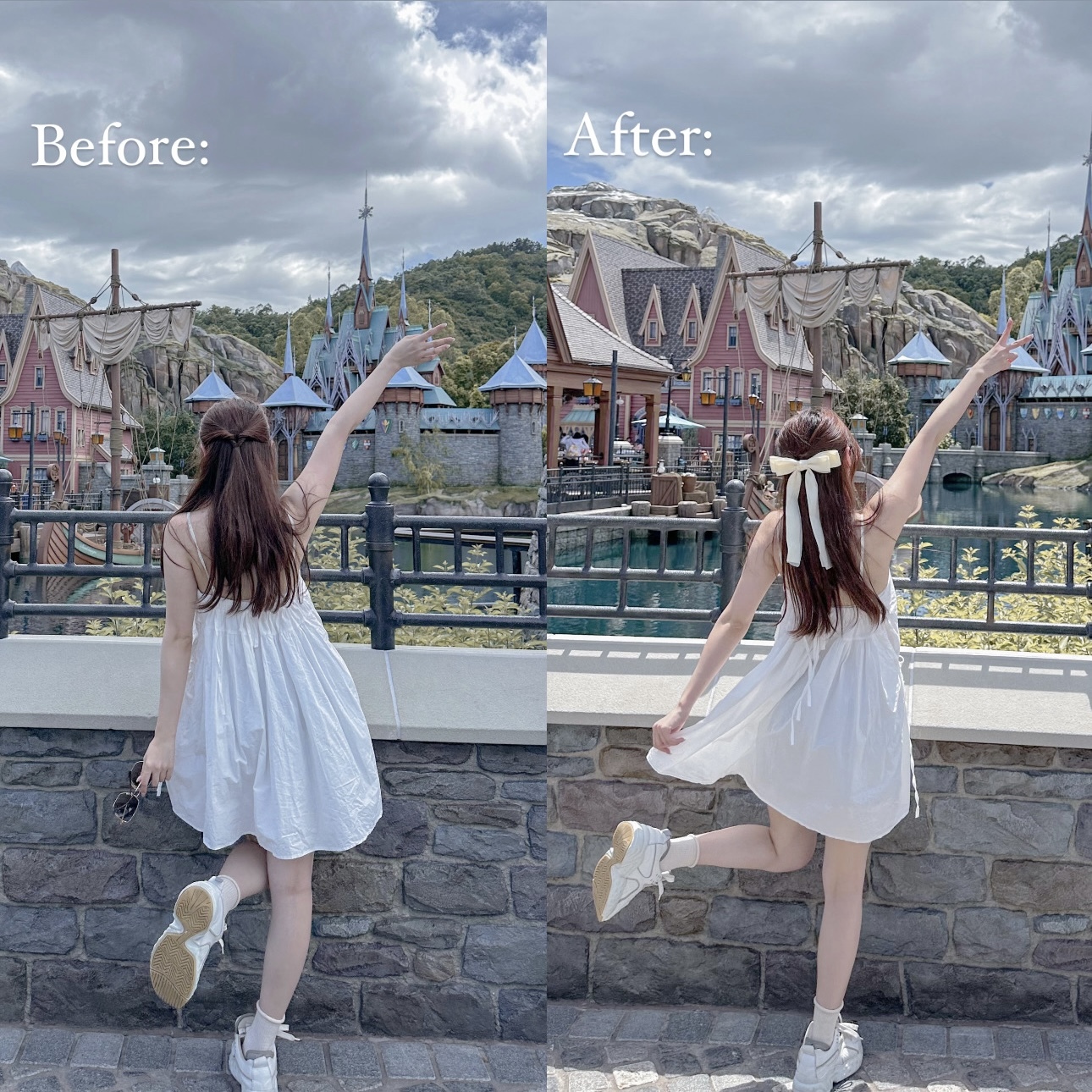 網紗雙層蝴蝶結