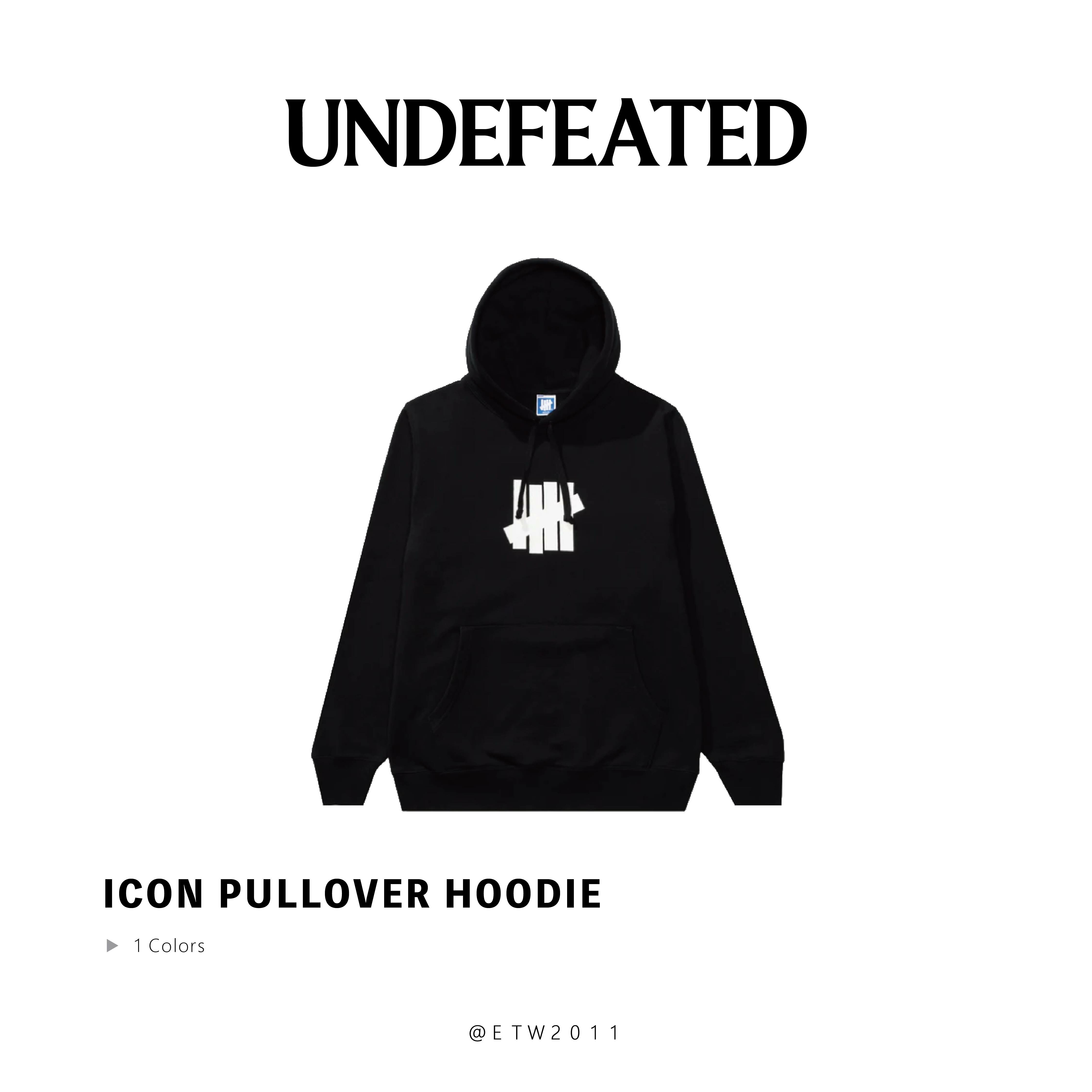 Undefeated Stencil Icon Pullover Hoodie high quality Sweatshirt New DS