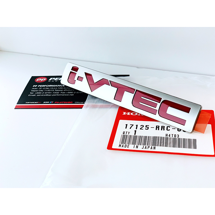 HONDA 日規原廠 引擎上蓋 i VTEC 紅色立體標