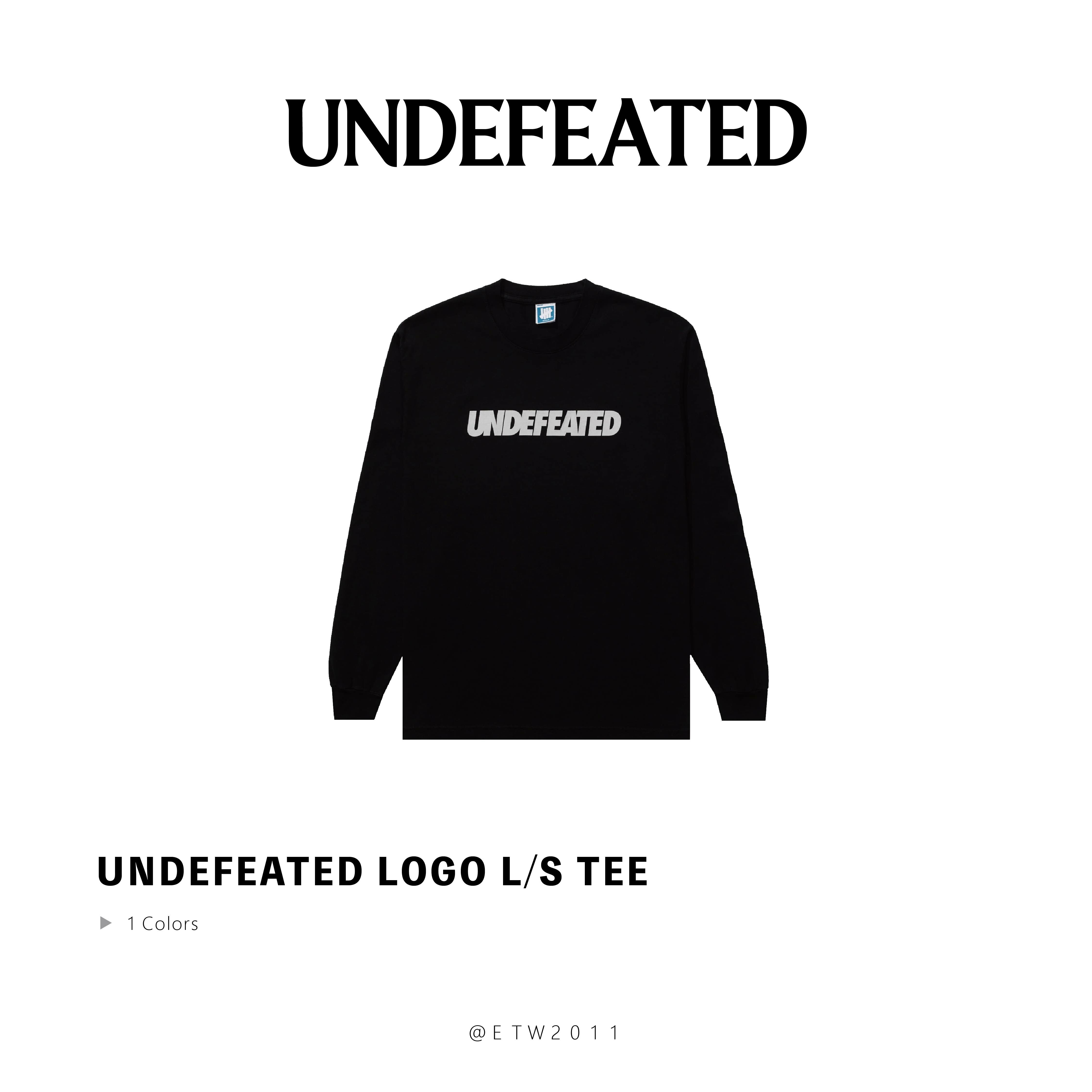 ☆ETW☆【EASY TO WEAR】UNDEFEATED LOGO L/S TEE 】UNDEFEATED