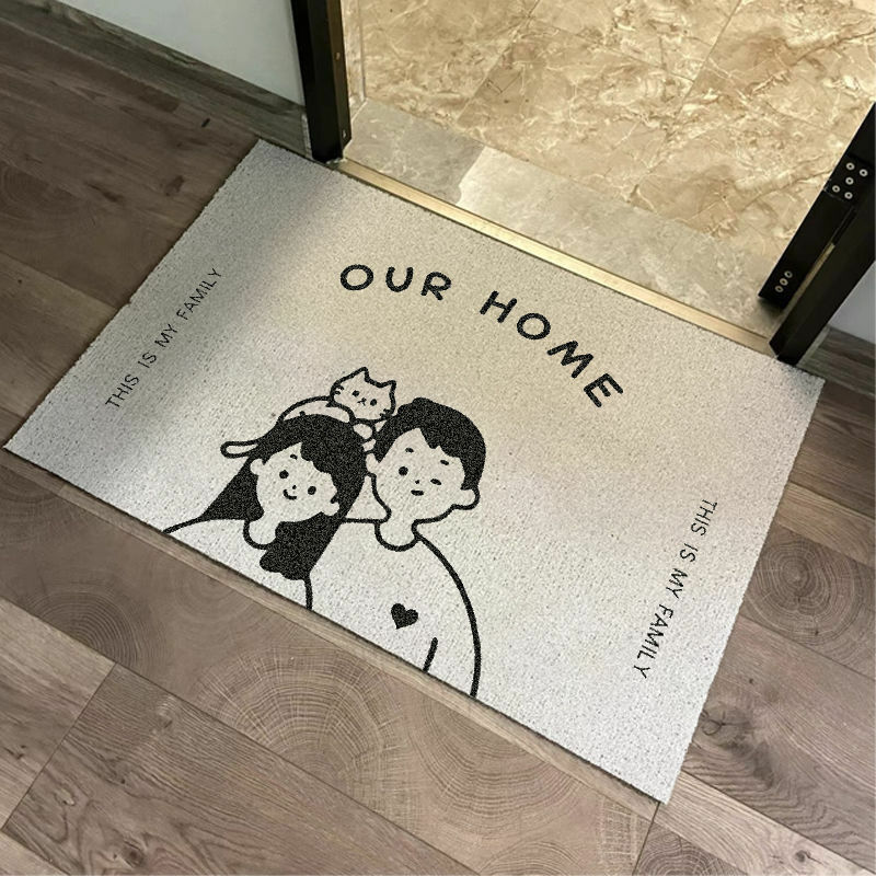 《4539》卡通印花絲圈除塵地墊((絲圈))