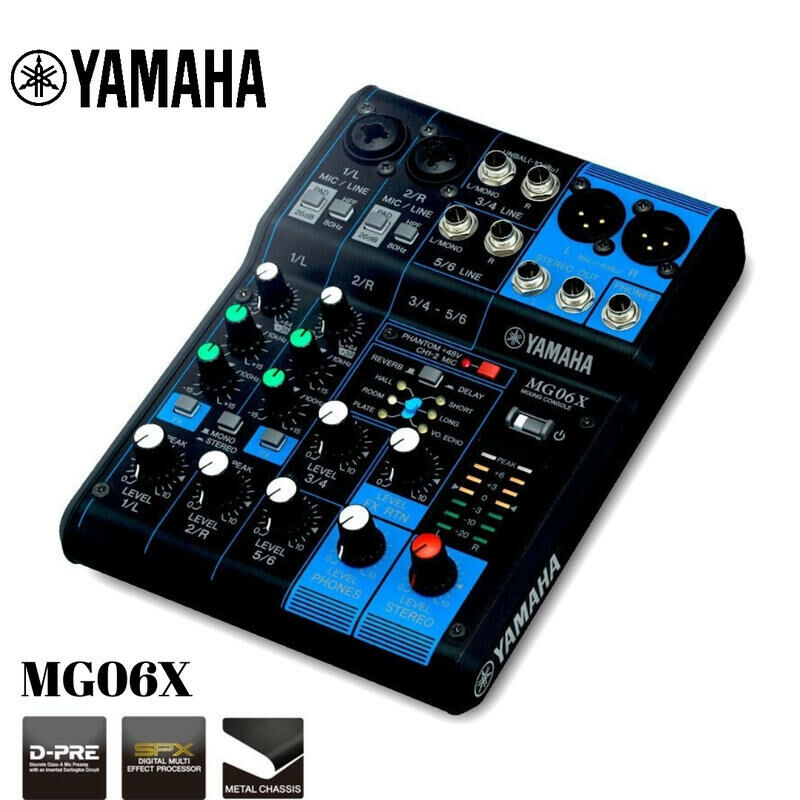 YAMAHA MG06X 6軌 混音器