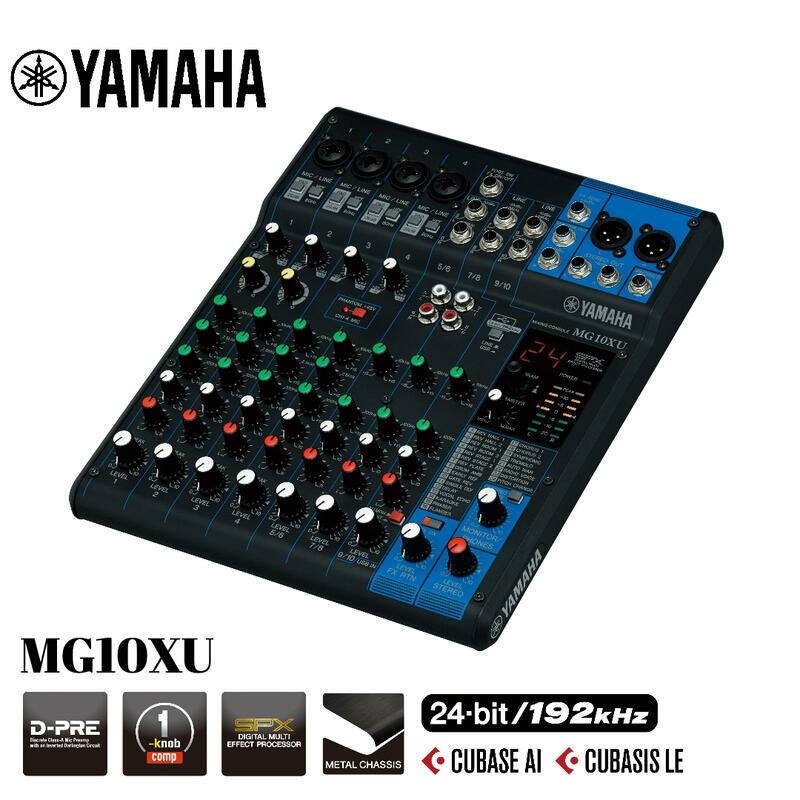 YAMAHA MG10XU 10軌 混音器