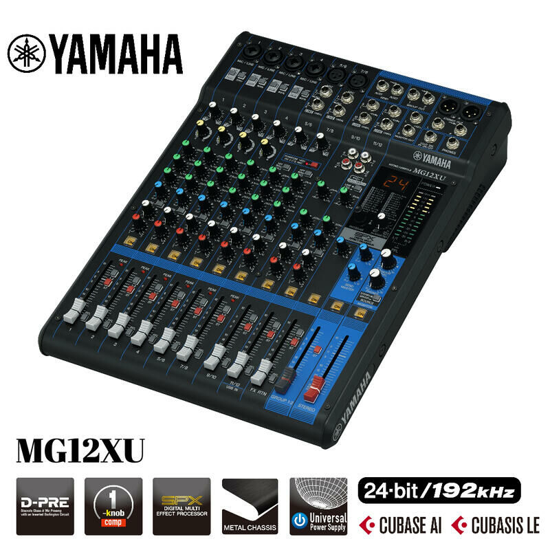 YAMAHA MG12XU 12軌 混音器