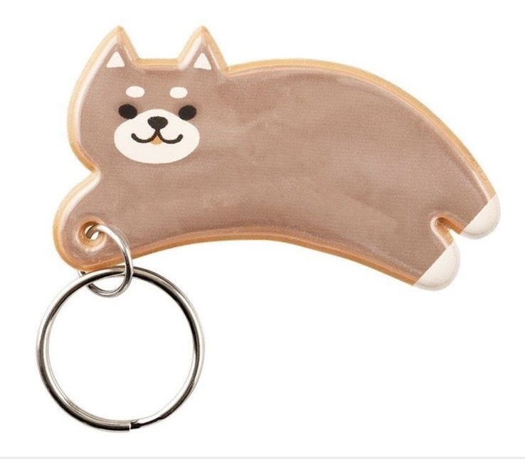 JP 柴犬 反光磁吸鎖匙扣 7524