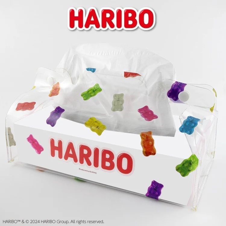 JP 熊仔糖密集式透明紙巾盒 5394