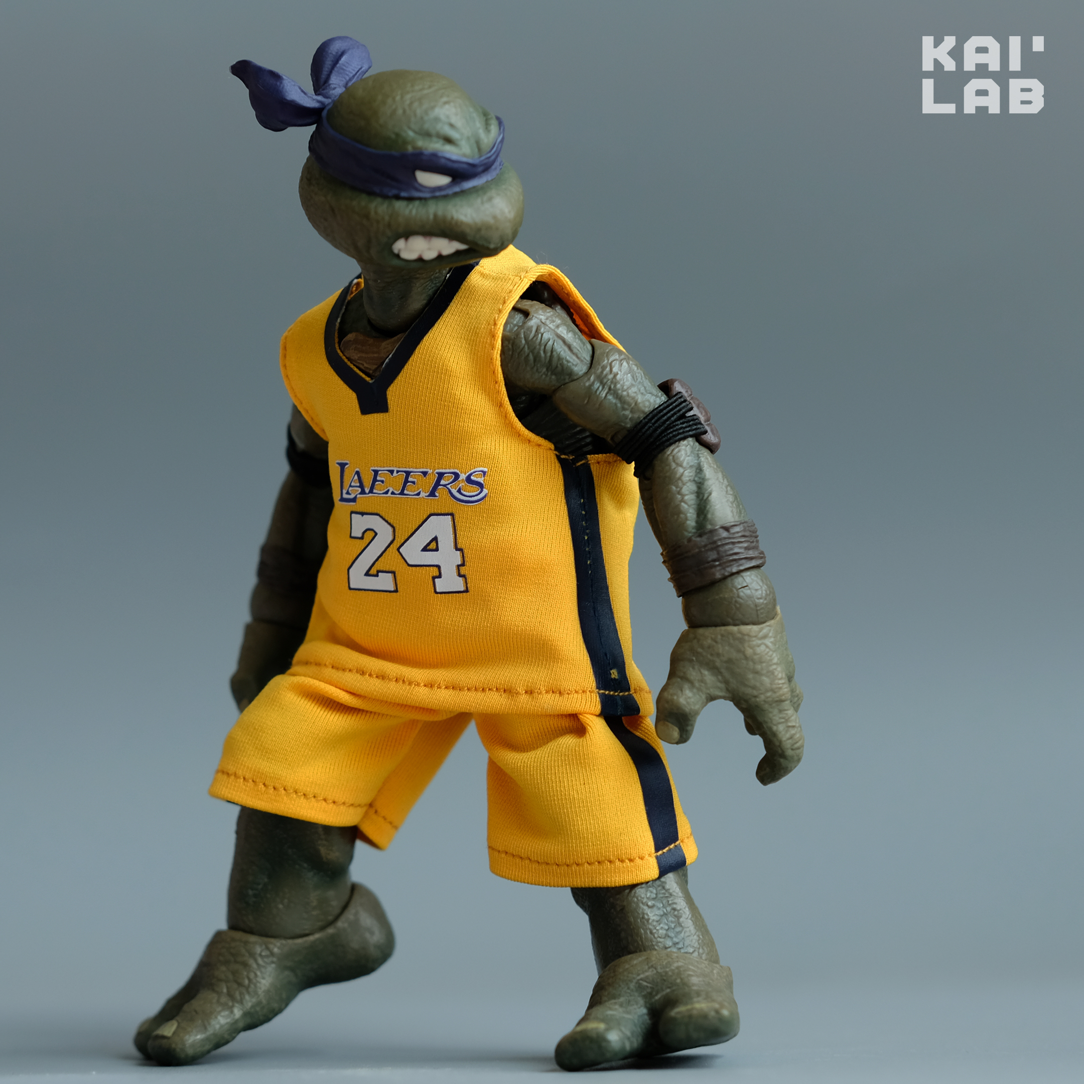 KAI LAB 1/12 TMNT-Bastetball No. 24 basketball Jersey Set (Mezco Fit)