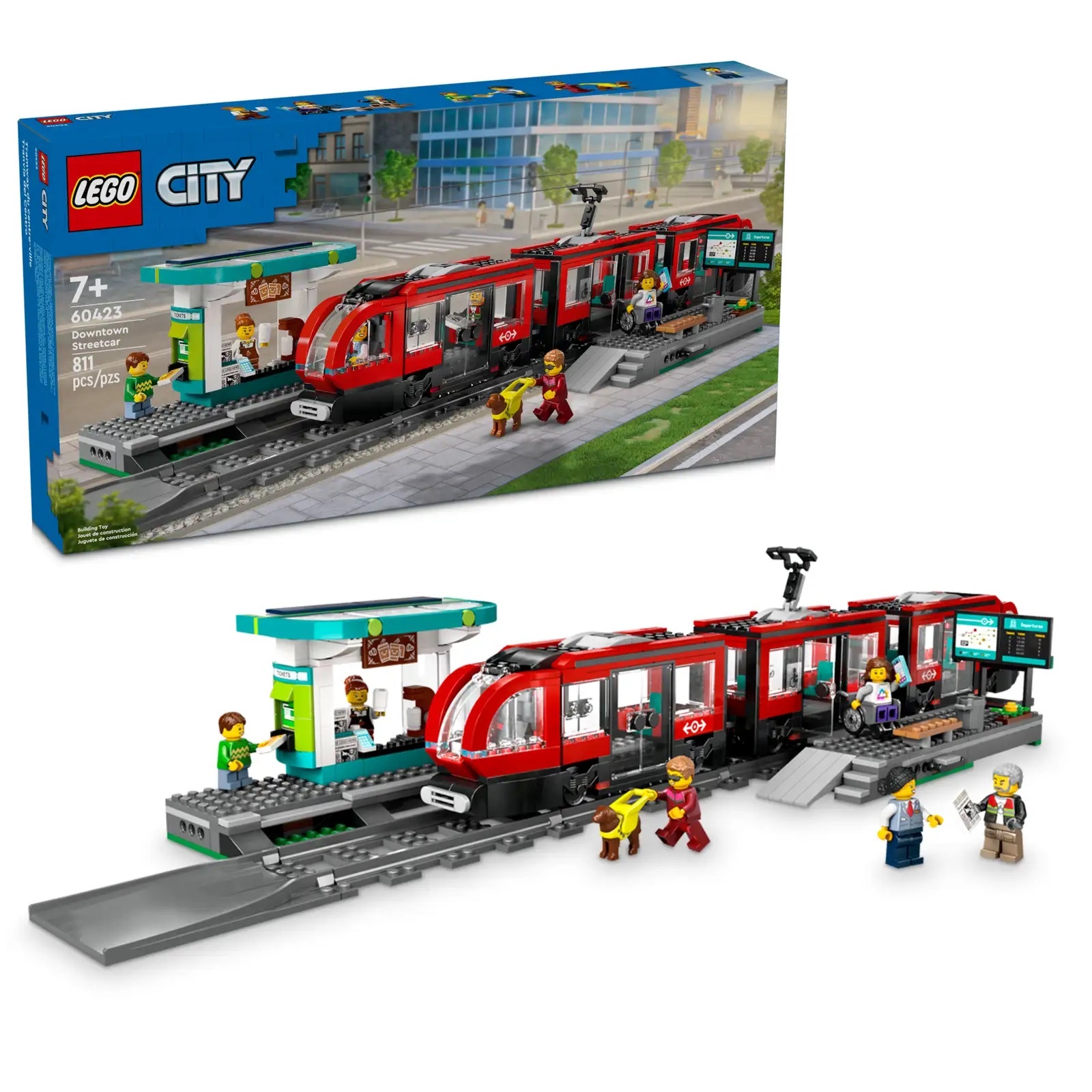 [飛米樂高積木專賣店] LEGO 60423 City-市區路面電車和車站