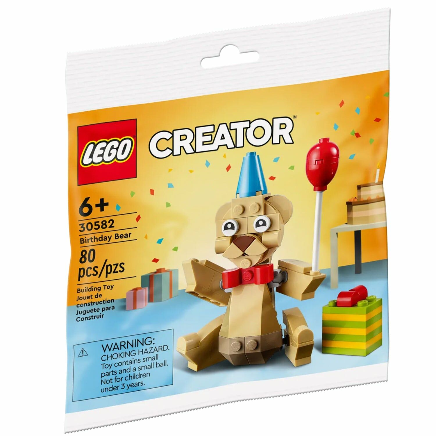 [飛米樂高積木專賣店] LEGO 30582 Polybag 創意系列 生日小熊