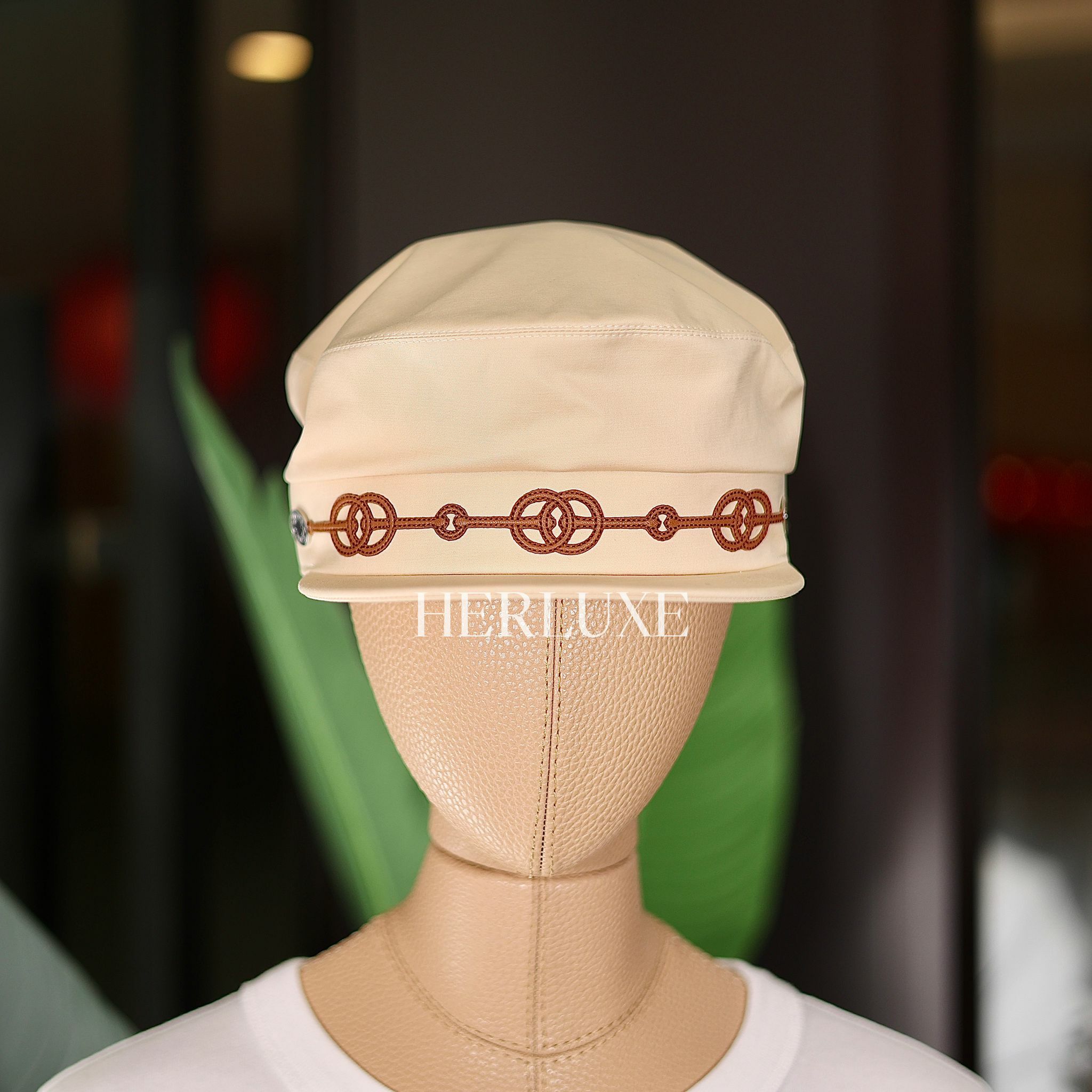 Casquette femme cabourg clique blanc creme （可預訂size）