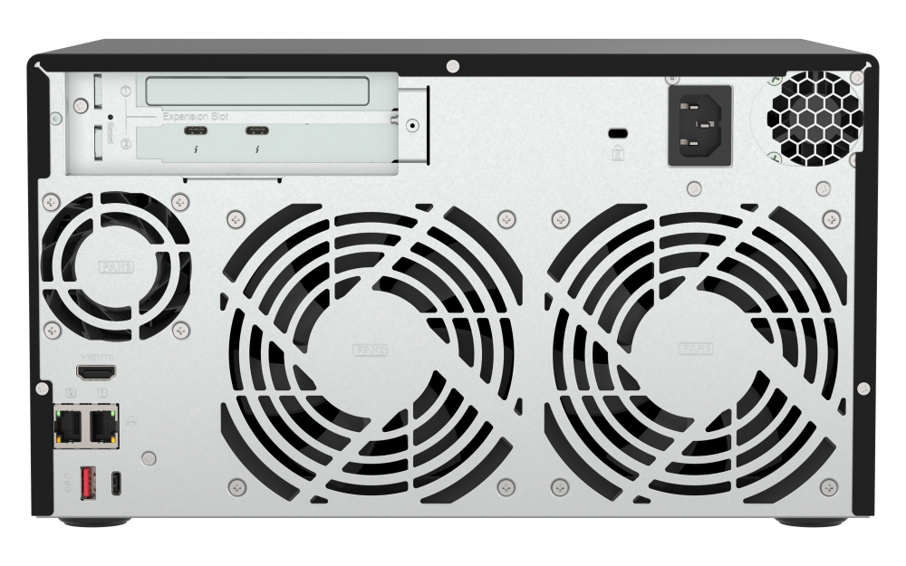 QNAP TVS-h874T-i7-32G, 8-bay QuTS hero NAS, Intel Core i7, Thunderbolt 4