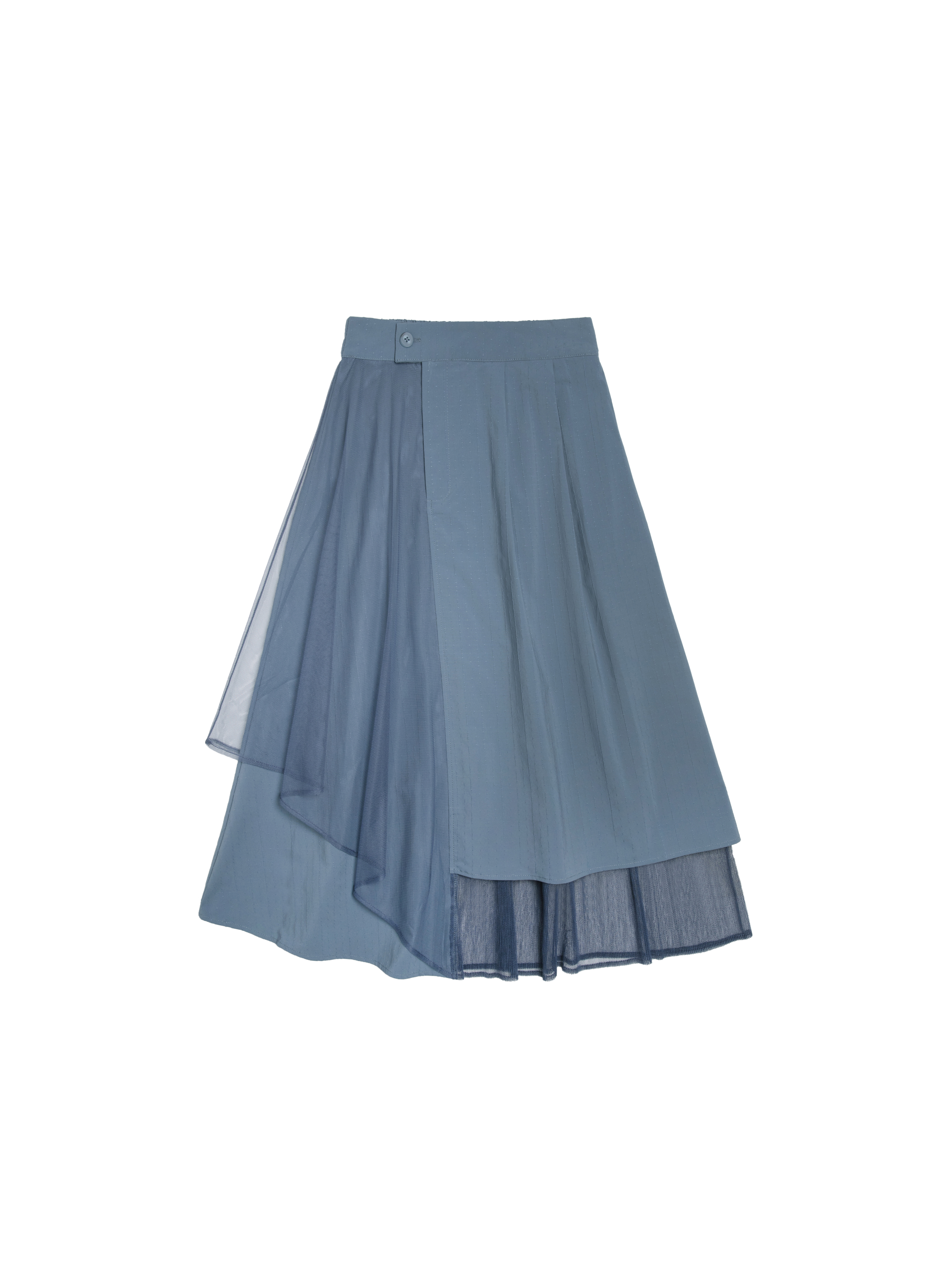 Layered skirt with mesh details - 24WRK171C