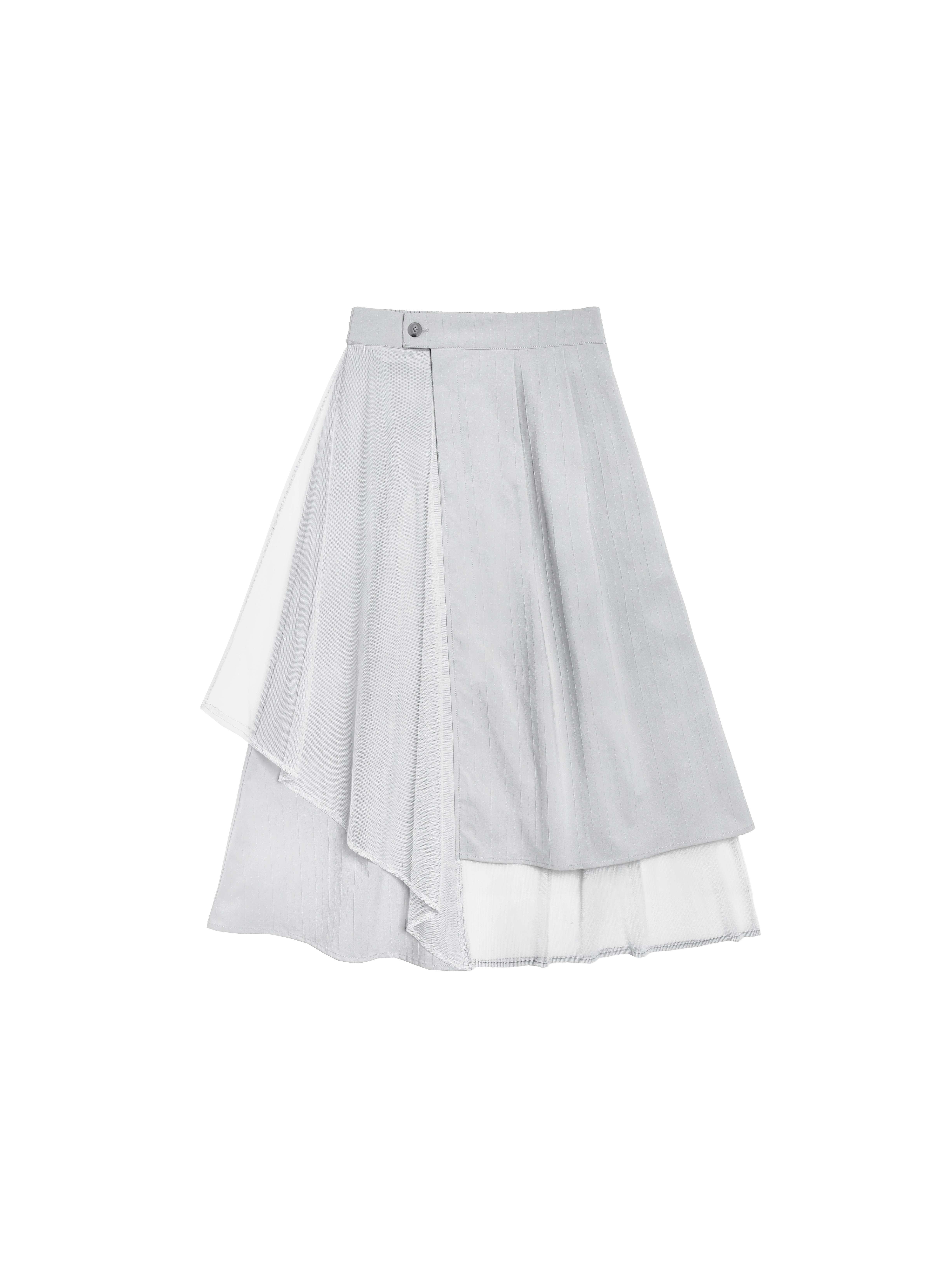 Layered skirt with mesh details - 24WRK171C