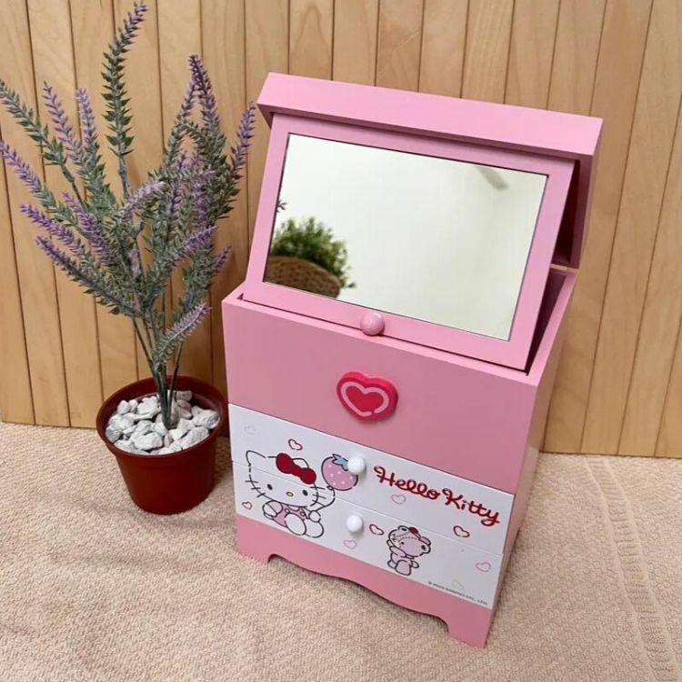 24045-KT Sanrio Hello Kitty 木製化妝箱 #KHW24-SKT1292