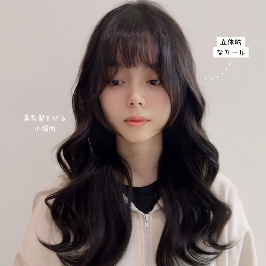 Eva燙髮加小顏瀏海作品