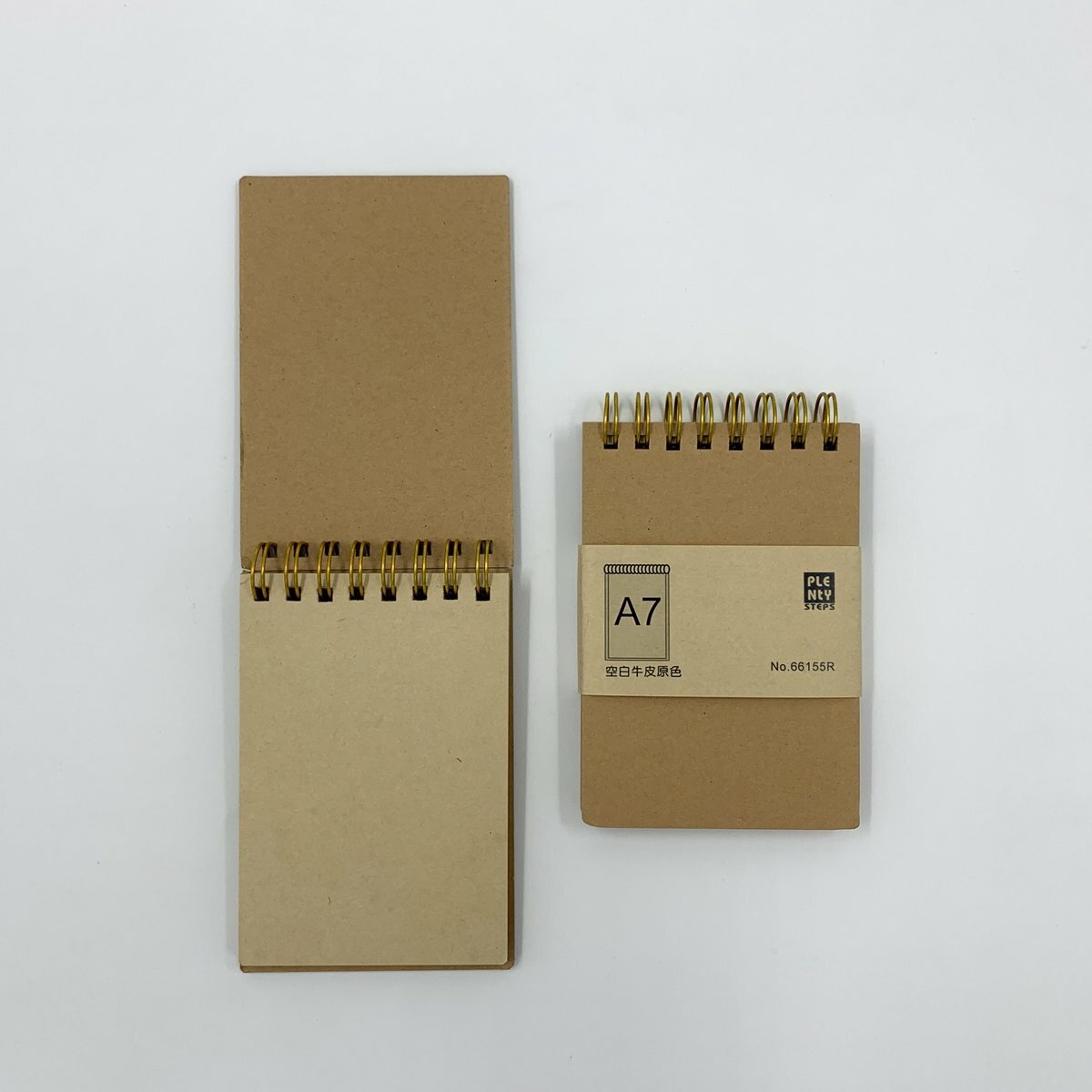 #66155R A7 特厚面 雙圈牛皮筆記簿 - 1本