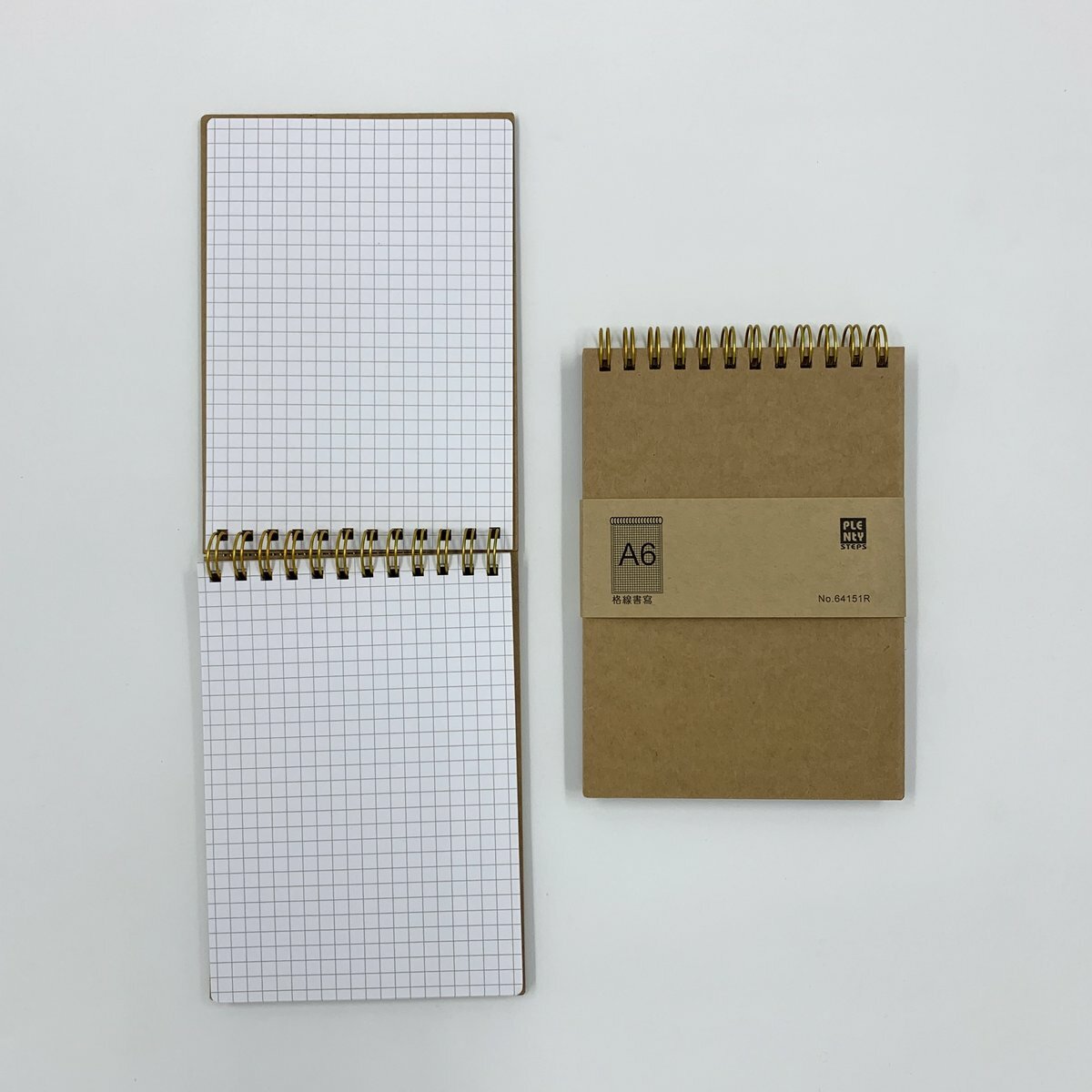 #64151R A6 特厚面 雙圈格線筆記簿 - 1本