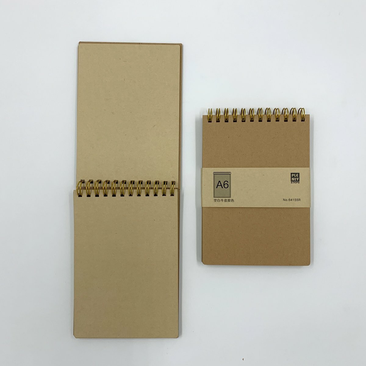 #64155R A6 特厚面 雙圈牛皮筆記簿 - 1本