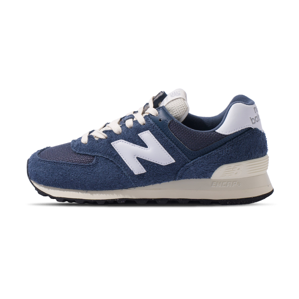 New Balance NB 574 男鞋 女鞋 靛藍白色 麂皮 中性 運動 情侶鞋 復古 休閒鞋 U574RBJ