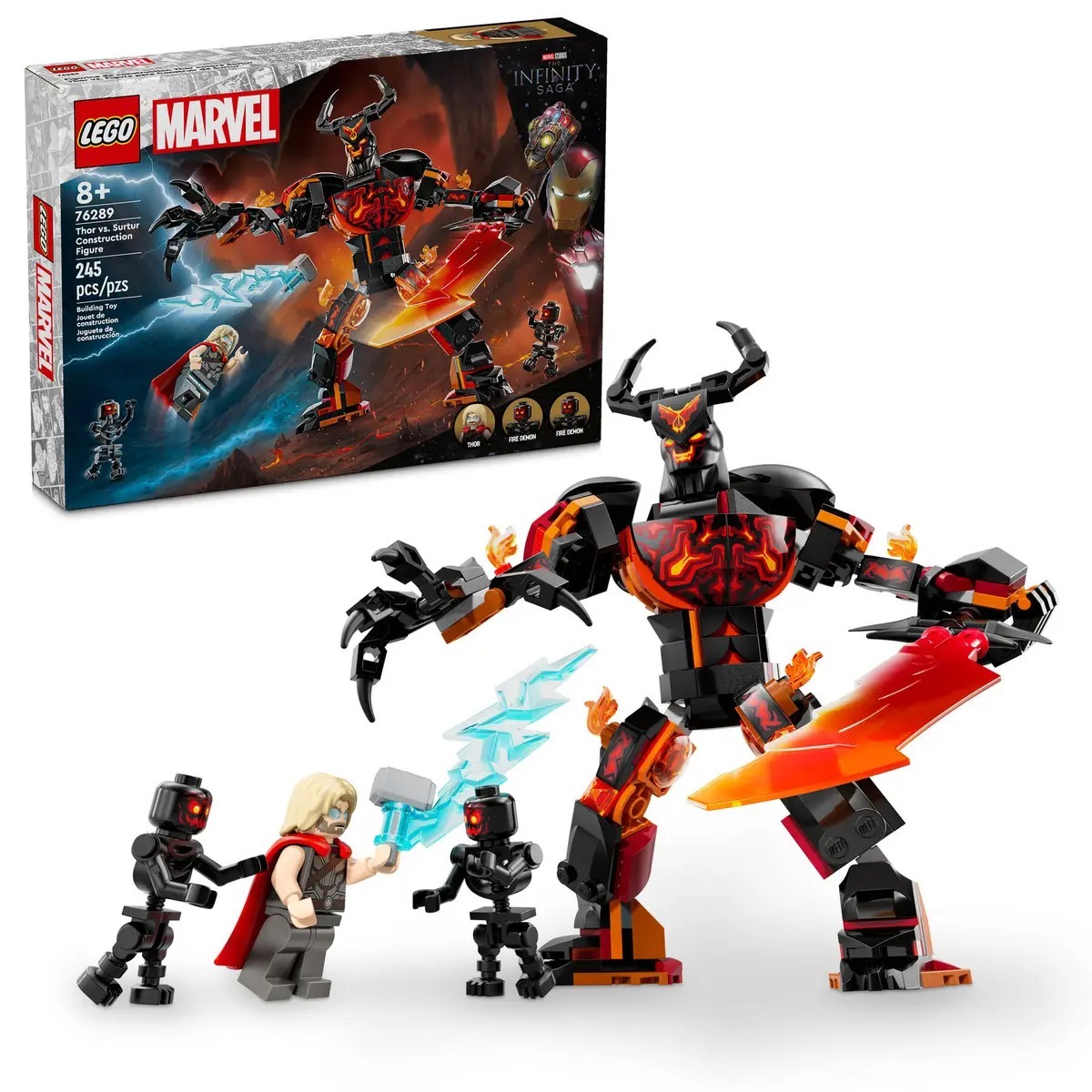 (預訂24年8月) LEGO 76289 Thor vs. Surtur Construction Figure 索爾大戰蘇爾特拼砌玩偶 (Marvel 漫威)