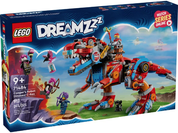 (預訂24年8月) LEGO 71484 Cooper's Robot Dinosaur C-Rex 庫柏的機器恐龍酷暴龍 (DREAMZzz™)