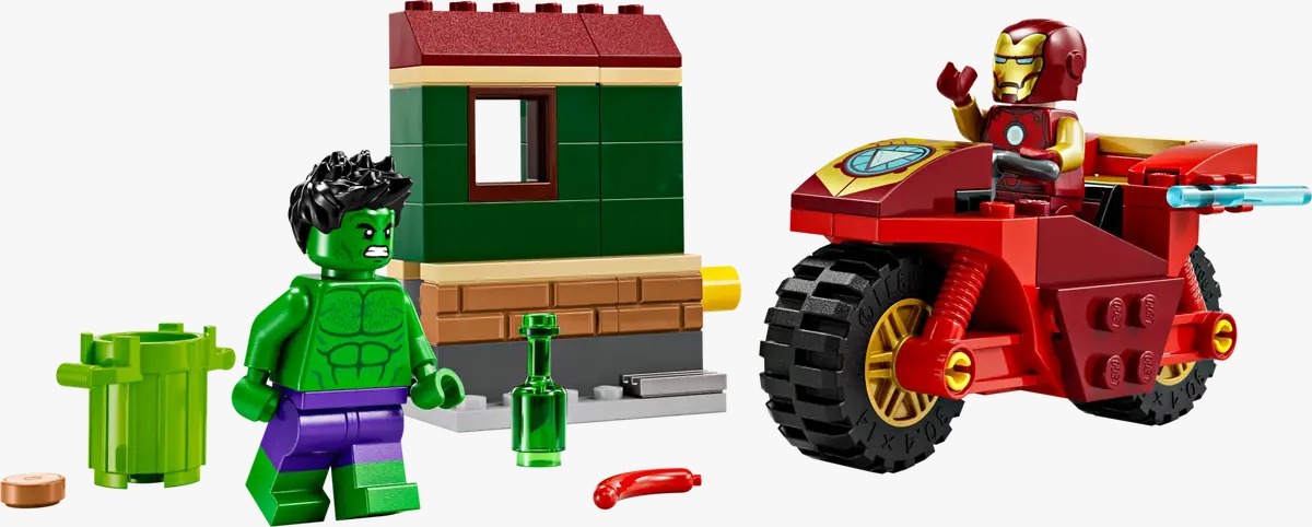 (預訂24年8月) LEGO 76287 Iron Man with Bike and The Hulk (Marvel 漫威)