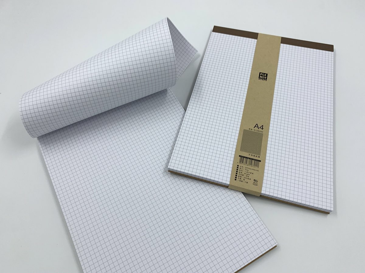 #61280W A4 特厚墊 格線紙簿 - 1本