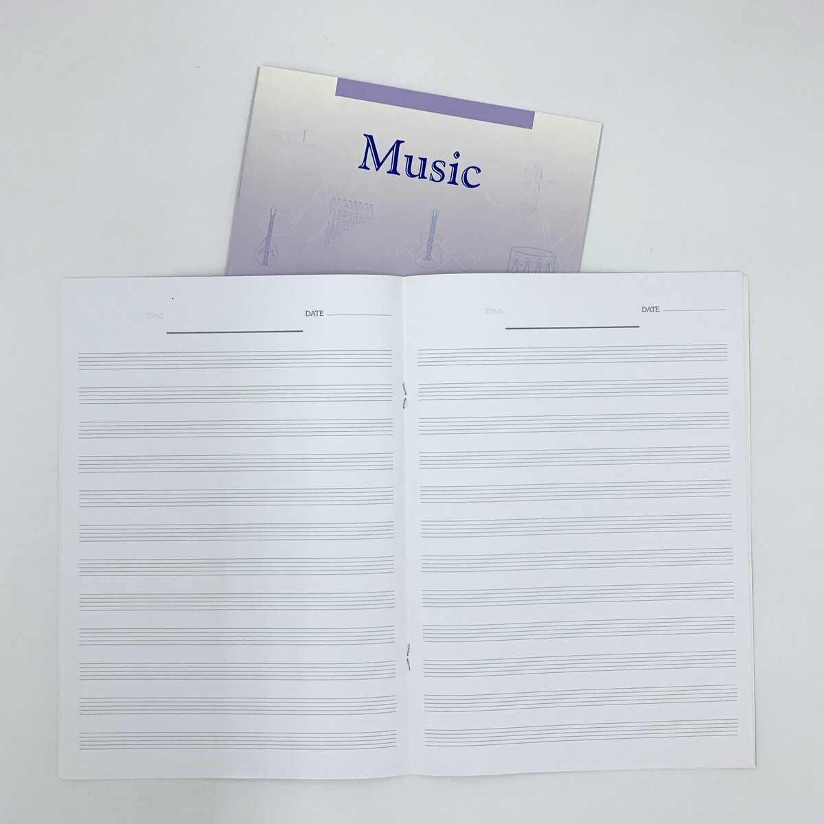 平釘裝 五線譜 音樂簿 (12 / 10 行) - 1本